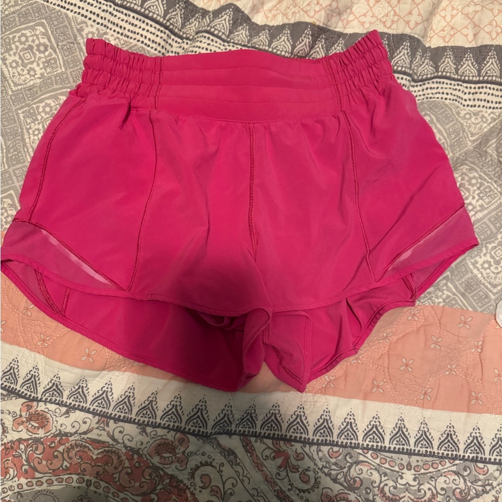 lululemon athletica hot pink Athletic Shorts